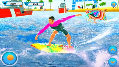 Beach Water Surfing Fun Race screenshot 3