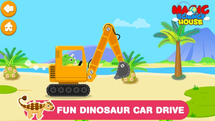 Dinosaur Car Drive Games screenshot-0