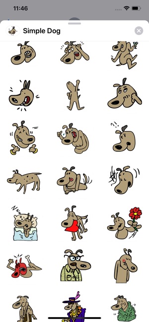 Simple Dog Sticker Pack(圖1)-速報App