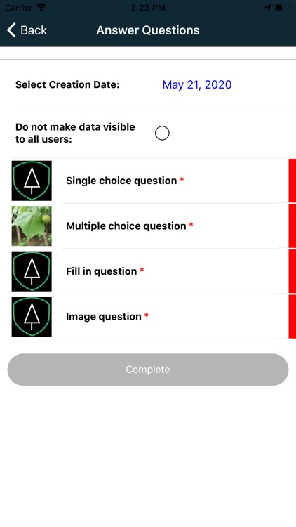 Tree Health Survey