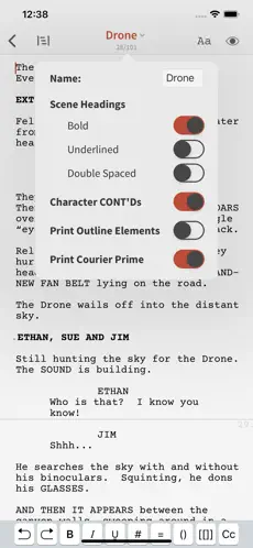 Skærmbillede 2 Slugline: Simply Screenwriting iphone