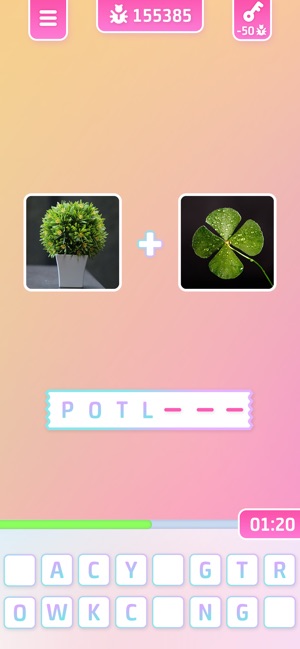 Pics 2 Word Combine Puzzle