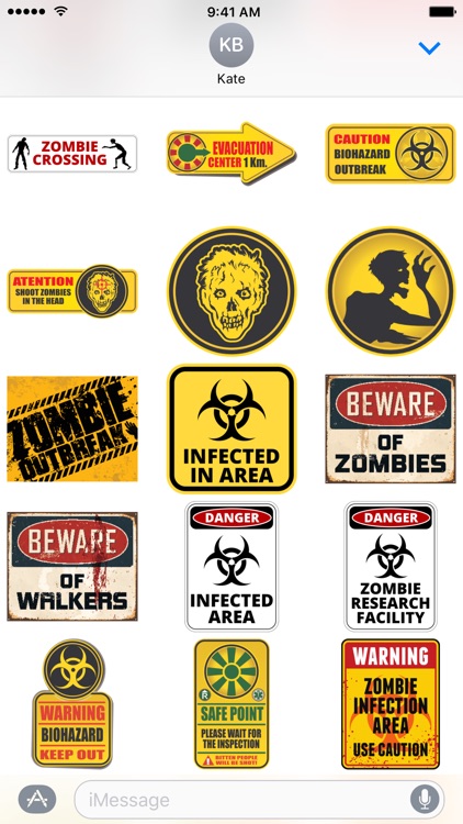 Zombie Sticker Pack