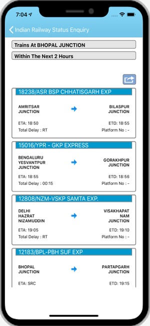 Indian Railway Status Enquiry(圖6)-速報App