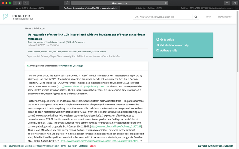 PubPeer screenshot 3