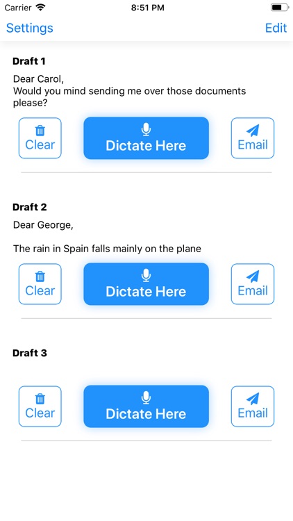 Dictate Email - Soundingboard