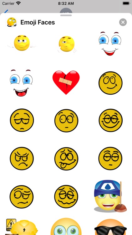 Emoji Faces Sticker Pack screenshot-3