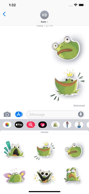 Cute Frog Sticker Pack(圖2)-速報App