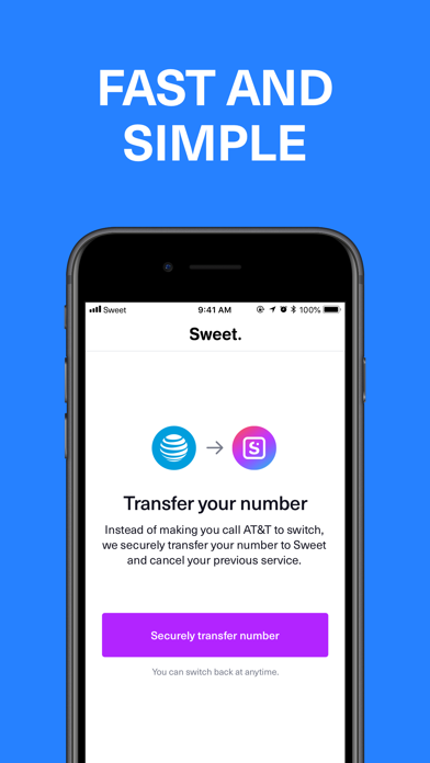 Sweet: Lower Phone Bills screenshot 3