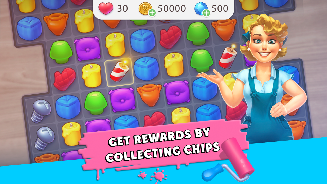 Interior Story: designing game Hack screenshot 4 - iOS game interface