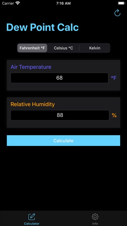 Dew Point Calculator - Calc