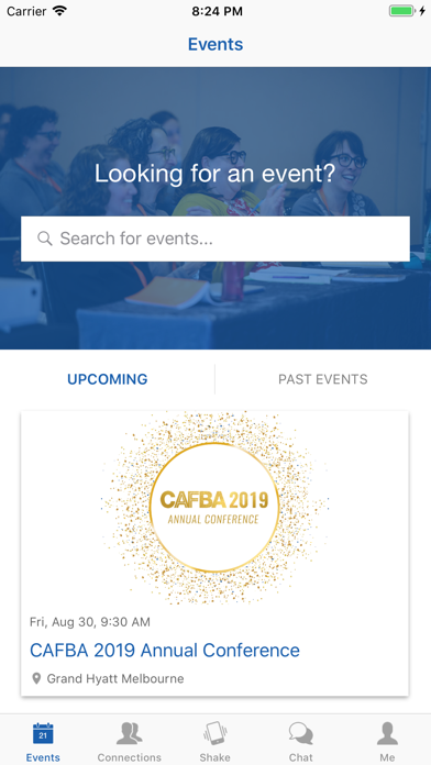 CAFBA 2020 Events screenshot 2