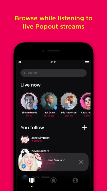 Popout-live social audio app screenshot-9