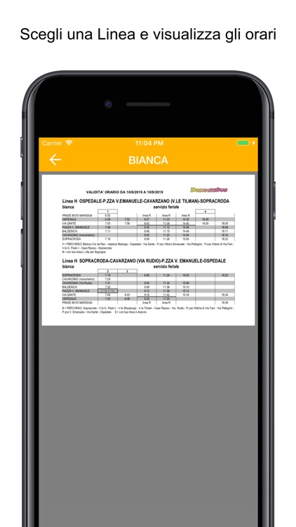 Bus Belluno Timetables