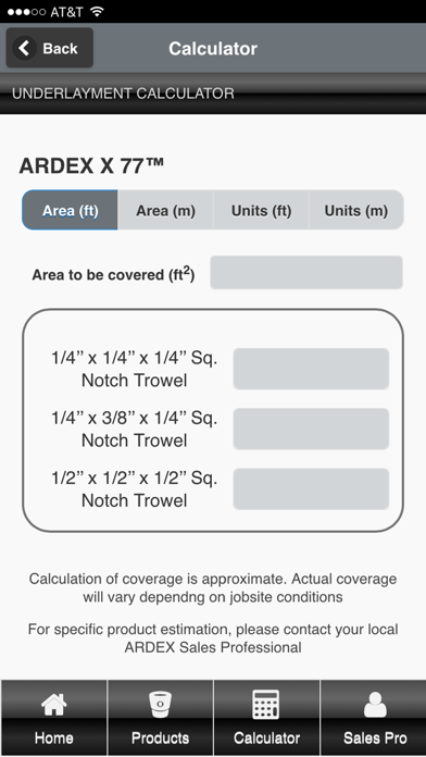 How to cancel & delete ARDEX Americas Product Calc from iphone & ipad 4