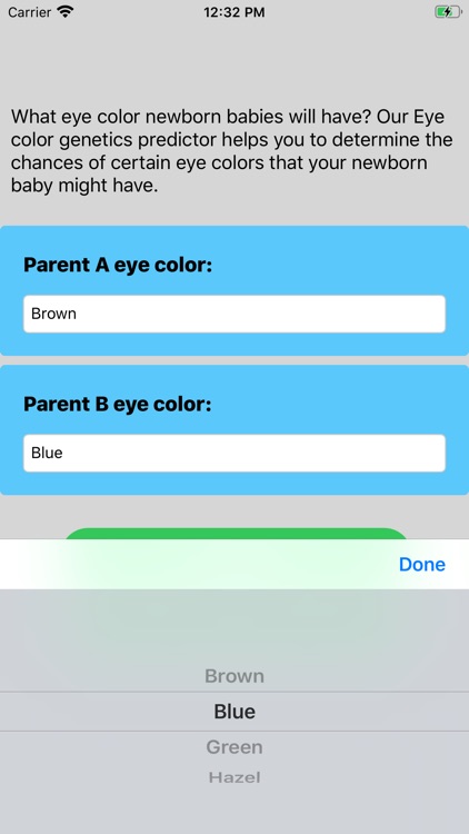 Predictor of Baby Eye Color screenshot-3