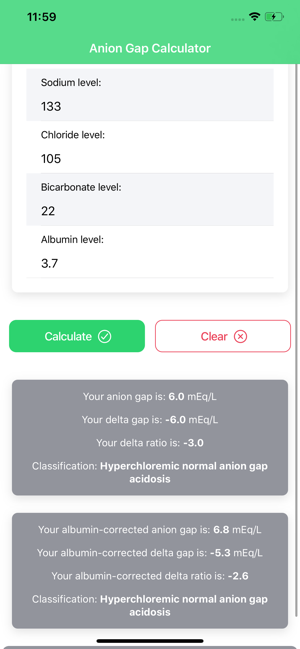 Anion Gap Calculator