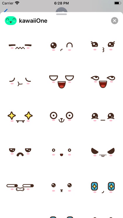 Kawaii Emoji Huge Stickers Set