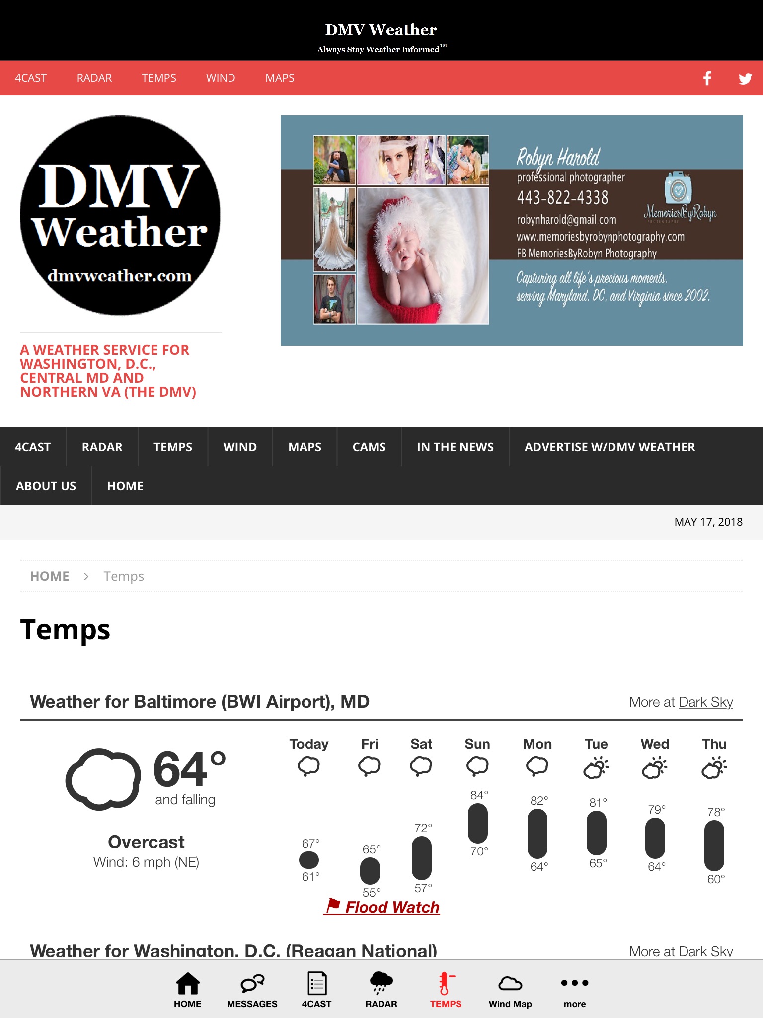DC MD VA Weather screenshot 4