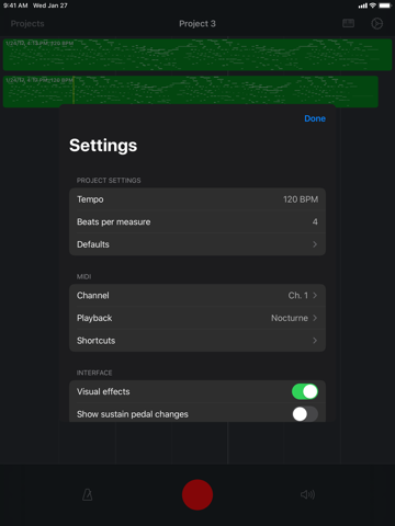 Nocturne MIDI Recorder screenshot 4