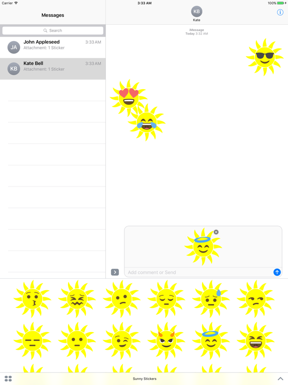 Screenshot #4 pour Sunny Stickers