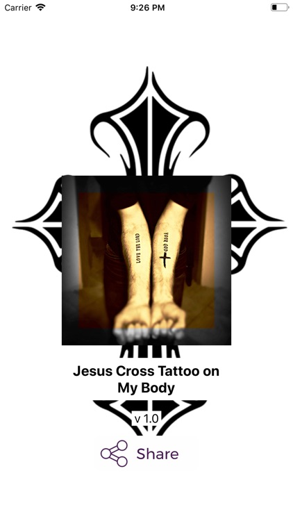 Jesus Cross Tattoo on My Body