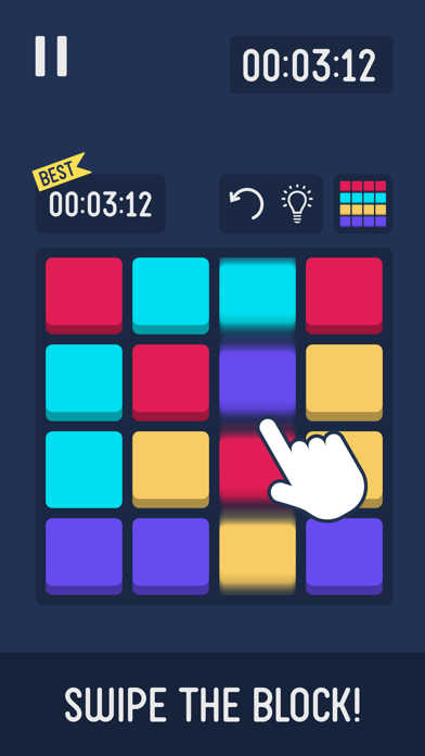 Flat Cube : 2D Cube Puzzle screenshot 2
