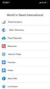 World in Need App screenshot #2 for iPhone
