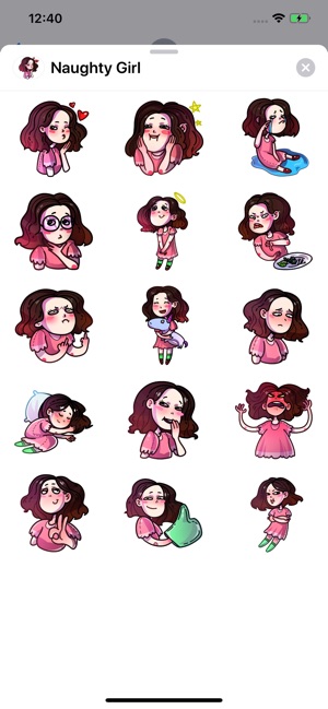 Naughty Girl Sticker Pack