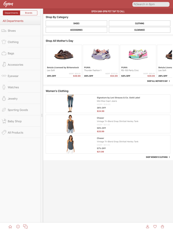 6pm - Shoe and Clothing Deals screenshot