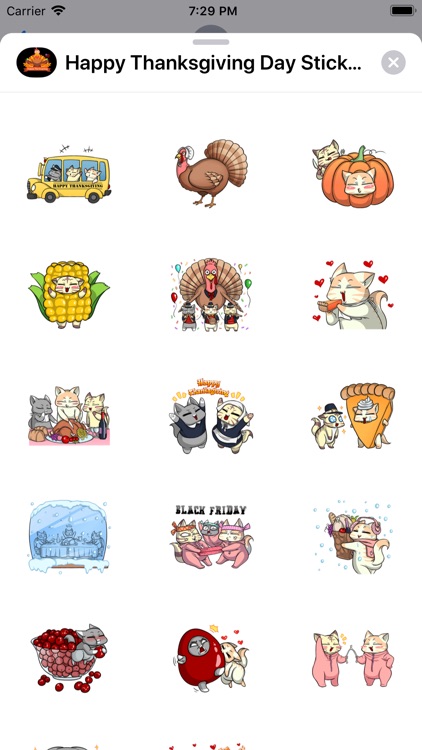 Happy Turkey Day Stickers