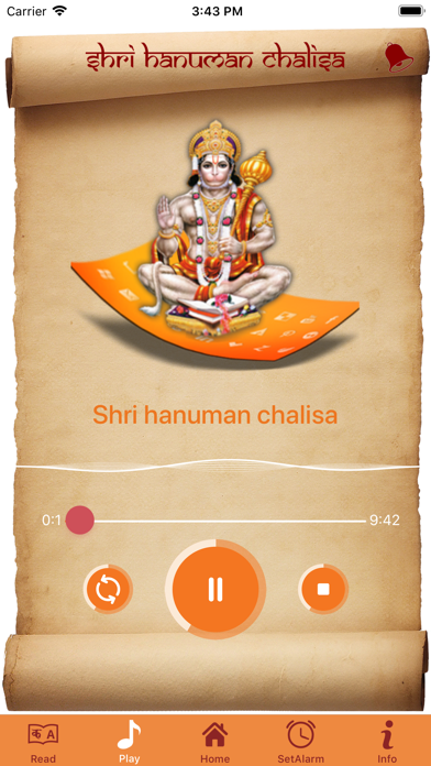 How to cancel & delete Hanuman Chalisa Audio & Alarm from iphone & ipad 2