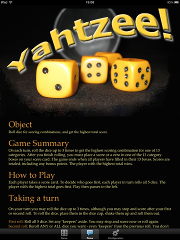 Yahtzee! Score Card screenshot 3