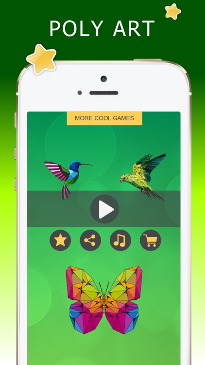 Butterfly Coloring Poly Art screenshot-0