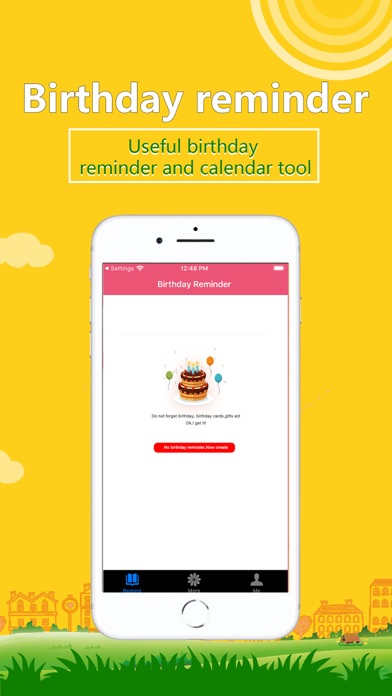 Birthday reminder app screenshot 2