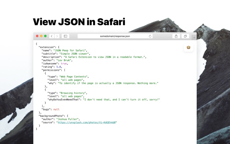 json plugin for safari