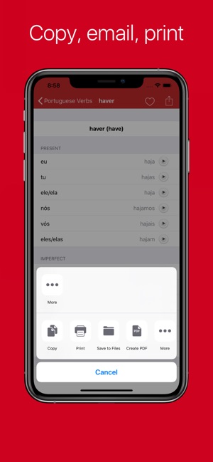 Portuguese Verb Conjugator Pro(圖4)-速報App