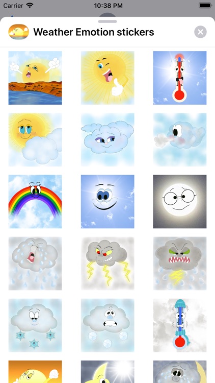 Weather Emotion stickers