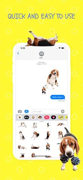 Game screenshot Beagle Fun Emoji Stickers hack