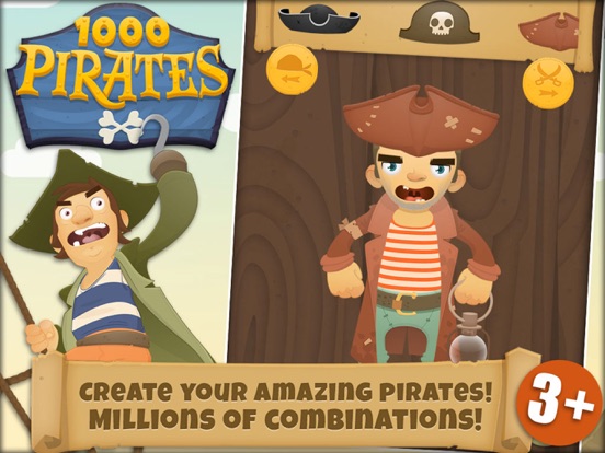 1000 Pirates - Dress Up and Stickers for Kids screenshot