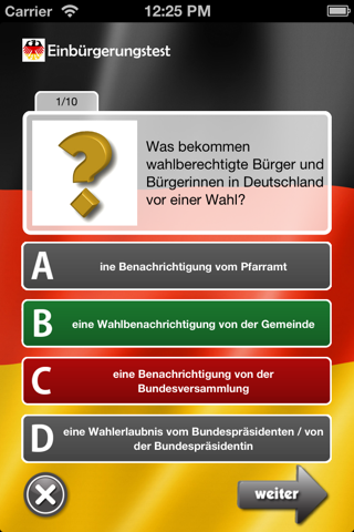 Einbürgerungstest 2020 - náhled