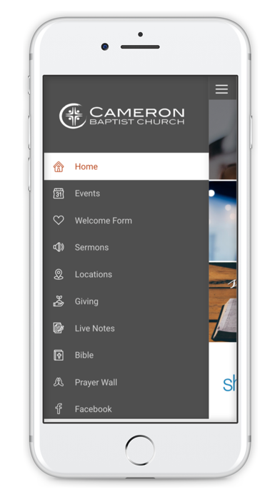 Cameron Baptist Church screenshot 2