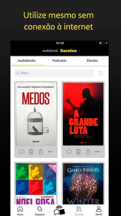 Audiolivros Saraiva