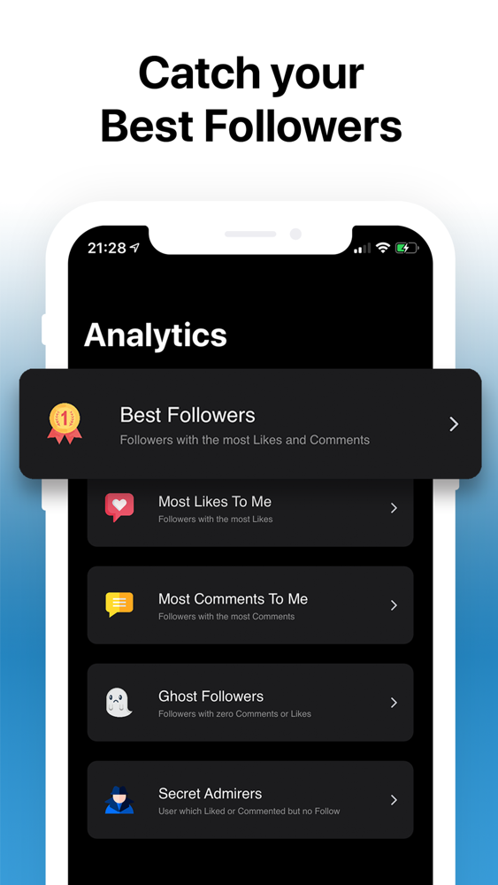 Analytics for Instagram+Likes App for iPhone - Free Download Analytics ...