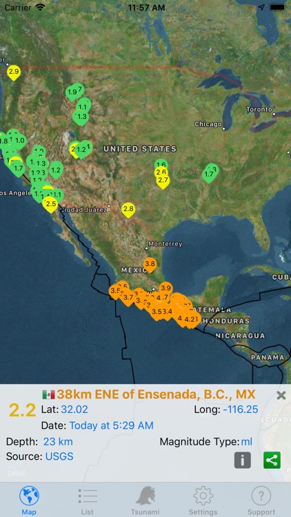 Quake Spotter Lite screenshot-0