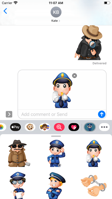 Policeman Stickers screenshot 2
