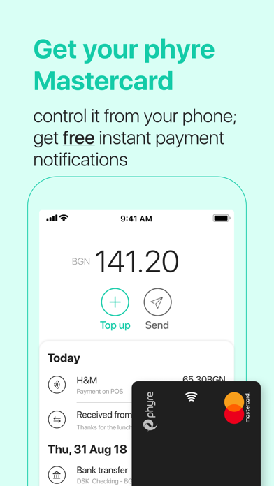 phyre - Better than a wallet Screenshot on iOS