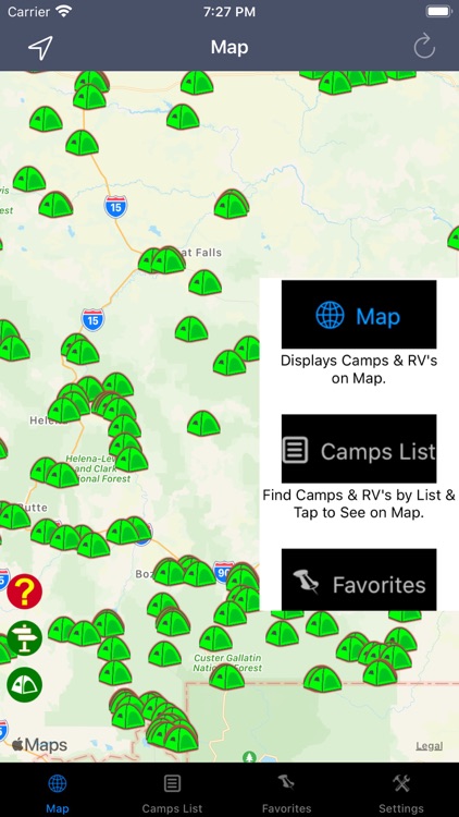 Montana – Camping & RV spots screenshot-2
