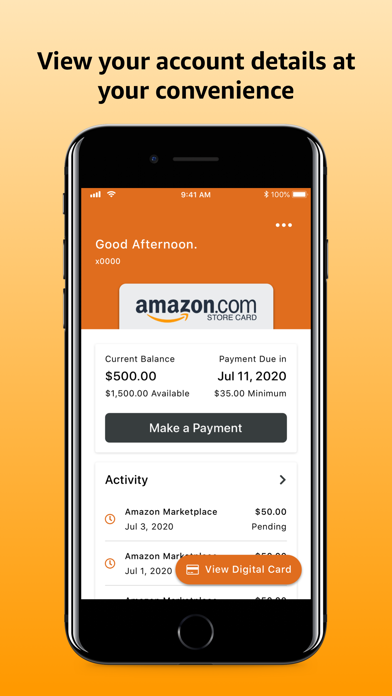 Amazon Store Card screenshot 2