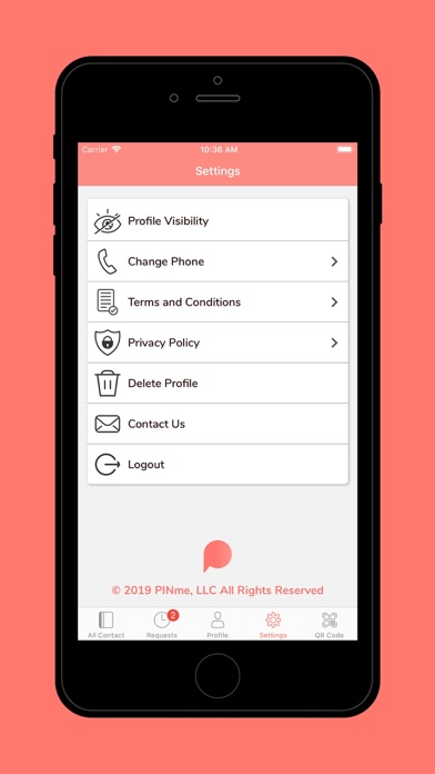 PINme Contacts App screenshot 3